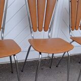 Set of 4 vintage petal chairs