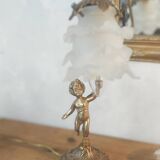 Pair of bronze table lamps