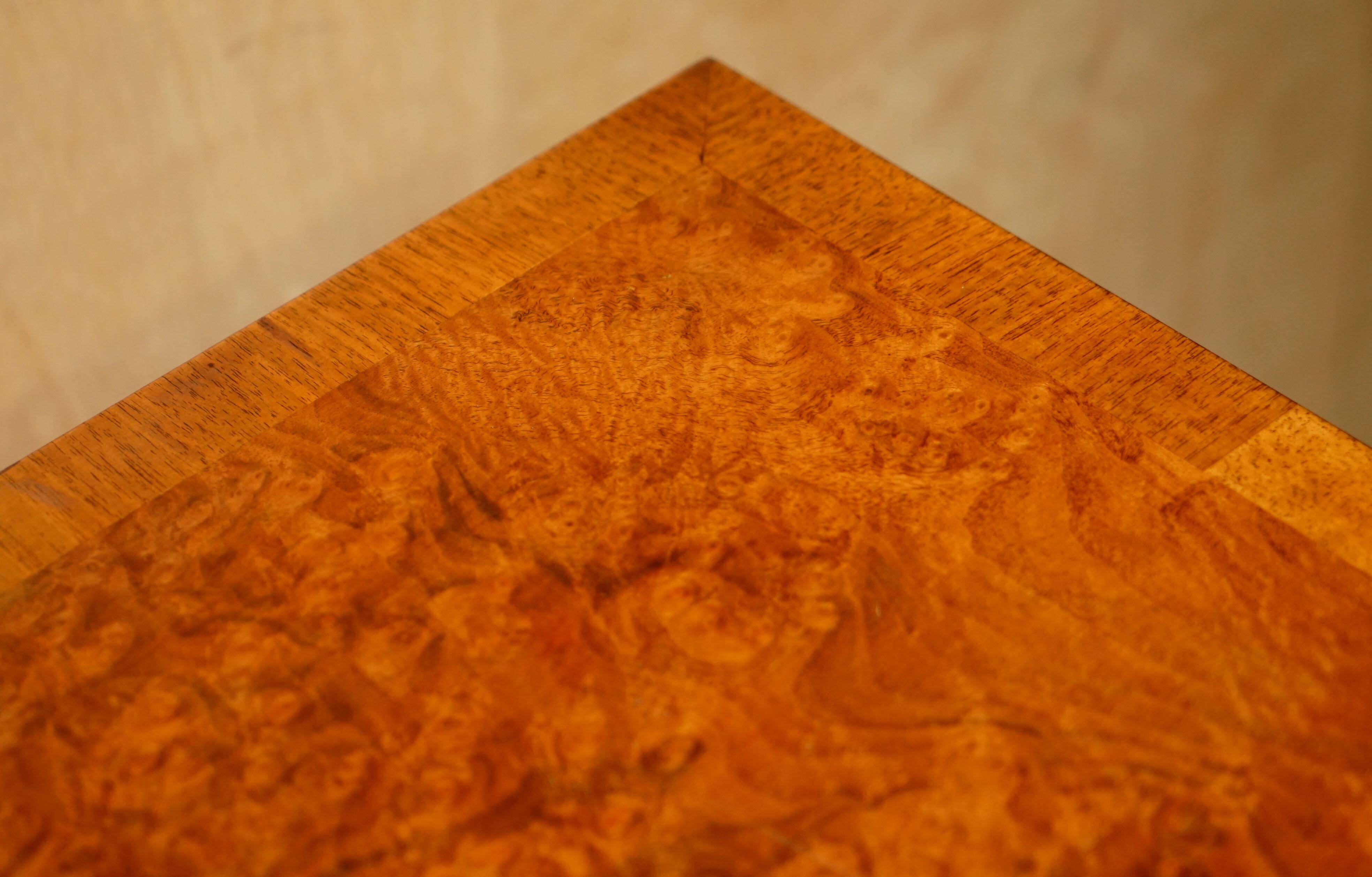 Very Georgian in walnut Burr & Burl with vintage patina.