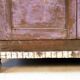 Antique teak sideboard with original purple patina.