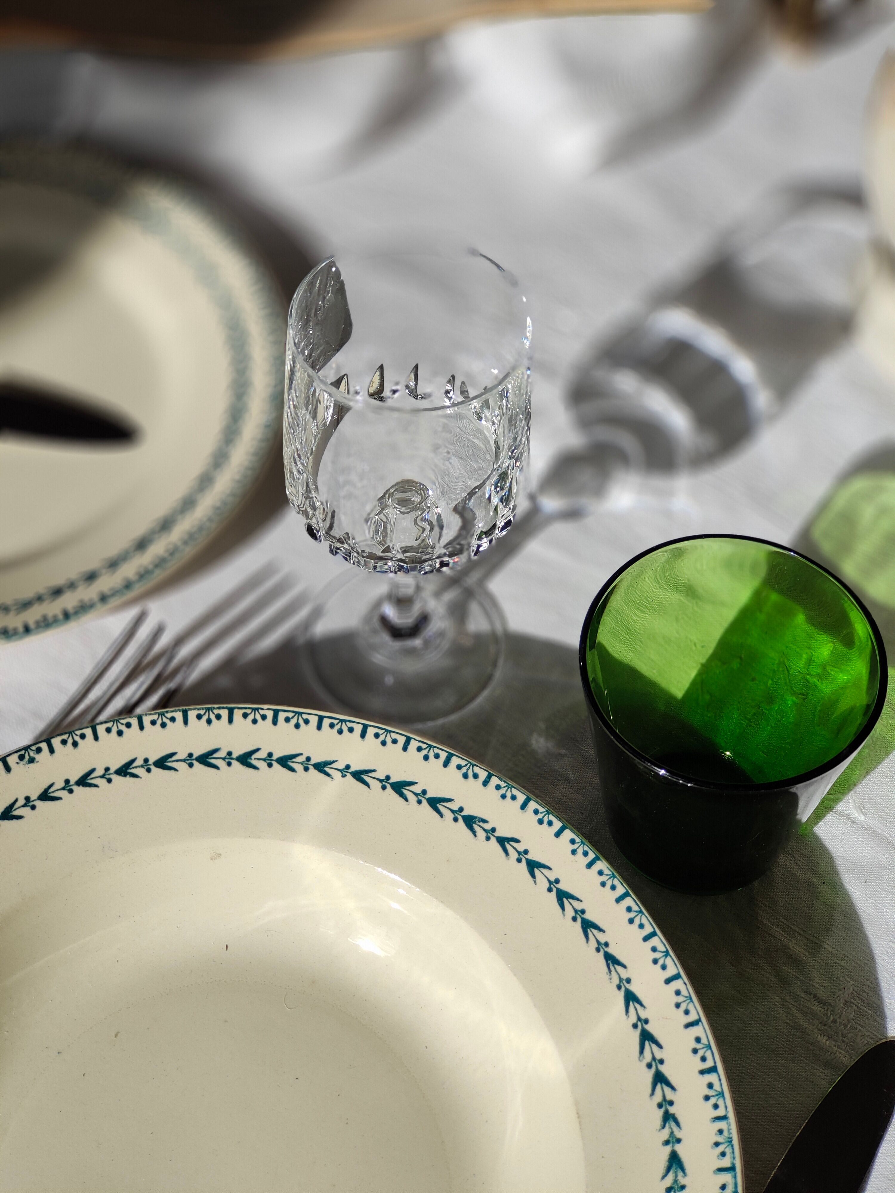 Flat plate in Iron Earth U & Cie Sarreguemines model Carlos