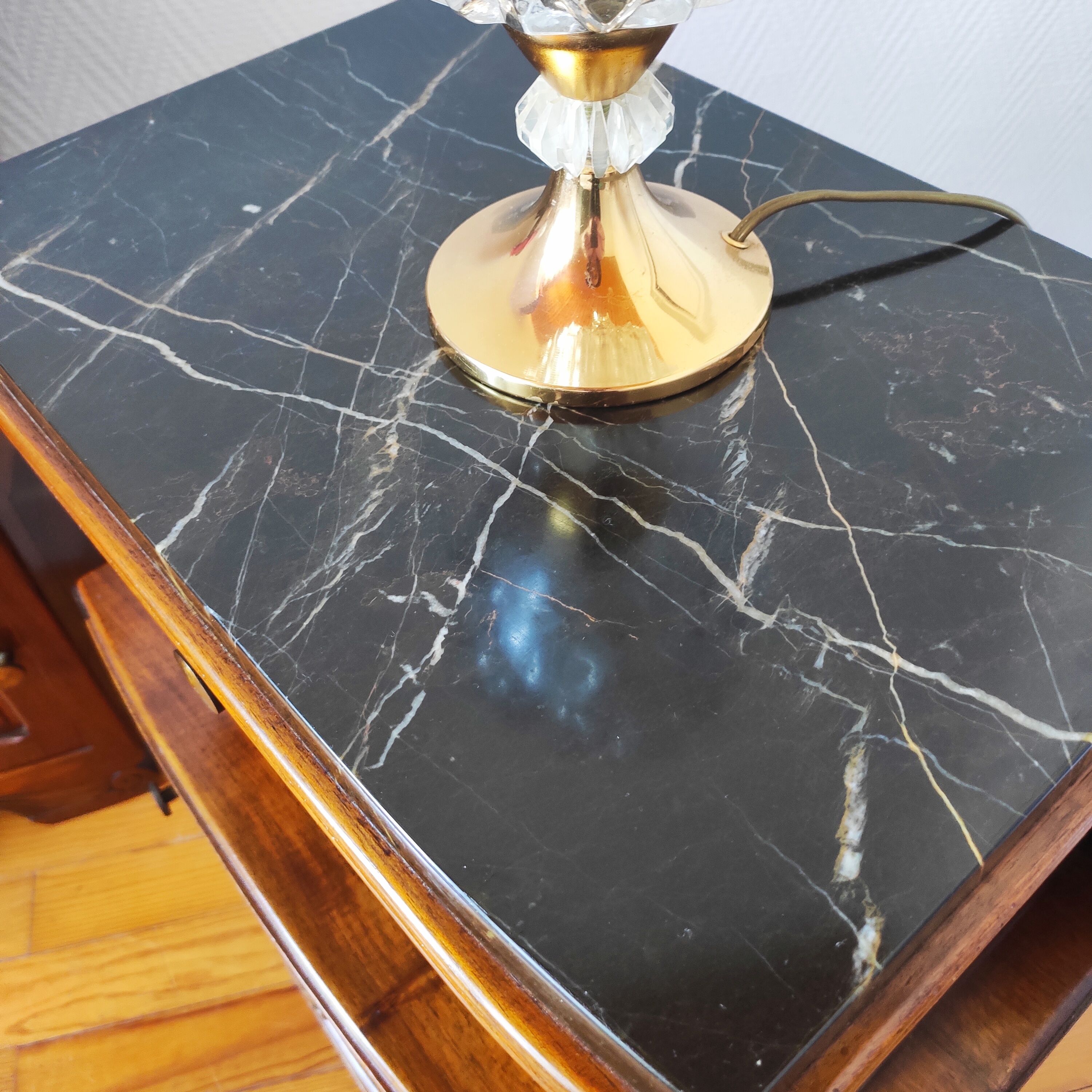Pair of art deco bedside tables