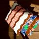 4 coussins 40x40cm covers made in 2 different wax assorted