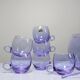 Vintage 70s Alexandrite Crystal "Bleikristall" Sangria/Punch Set