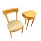 Matching cherry wood / Biedermeier chairs / sidetables set / tripot console table