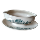Old saucière terre de fer - earthenware Longchamp "Lutèce"
