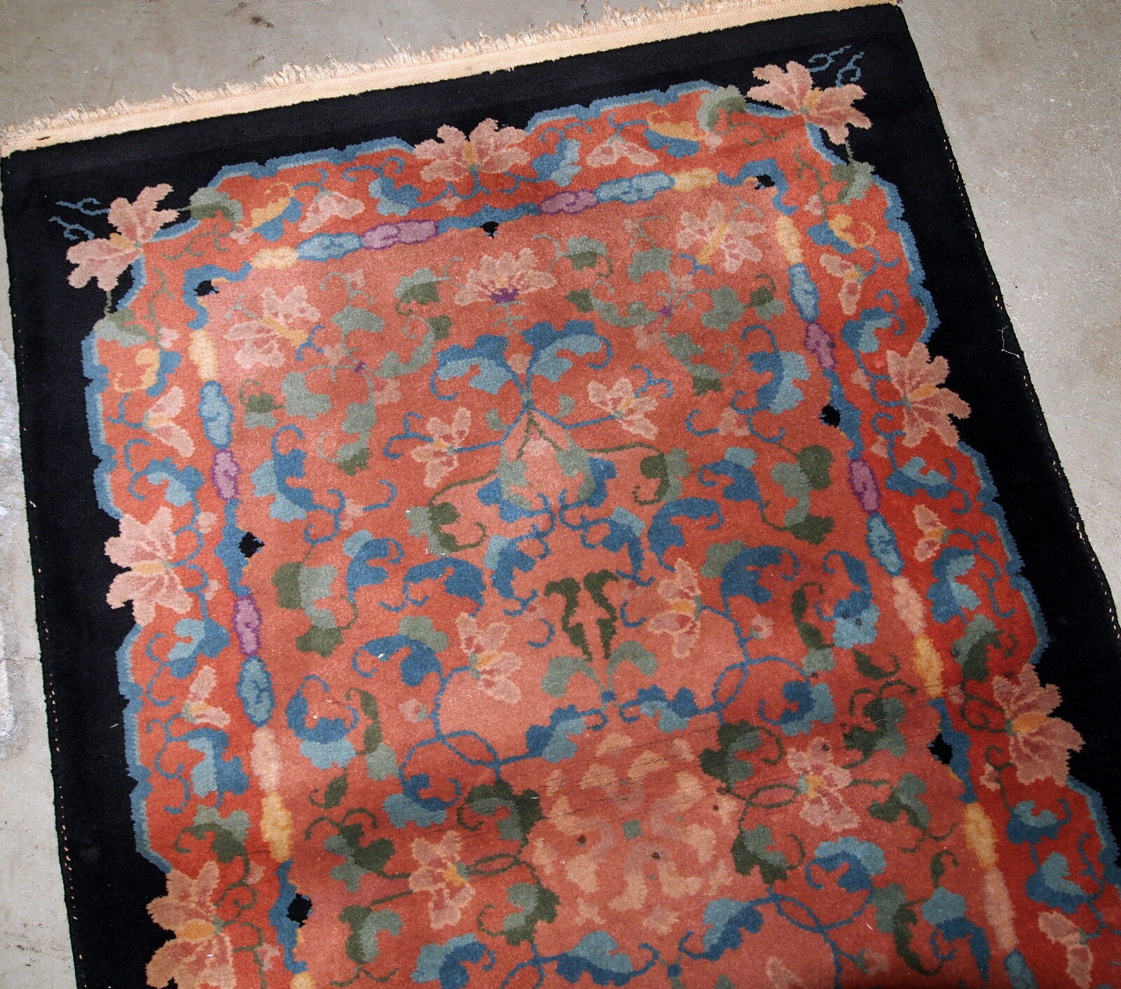 Former carpet chinese handmade 89 x 150cm, 1920