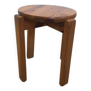 Tabouret chalet en pin