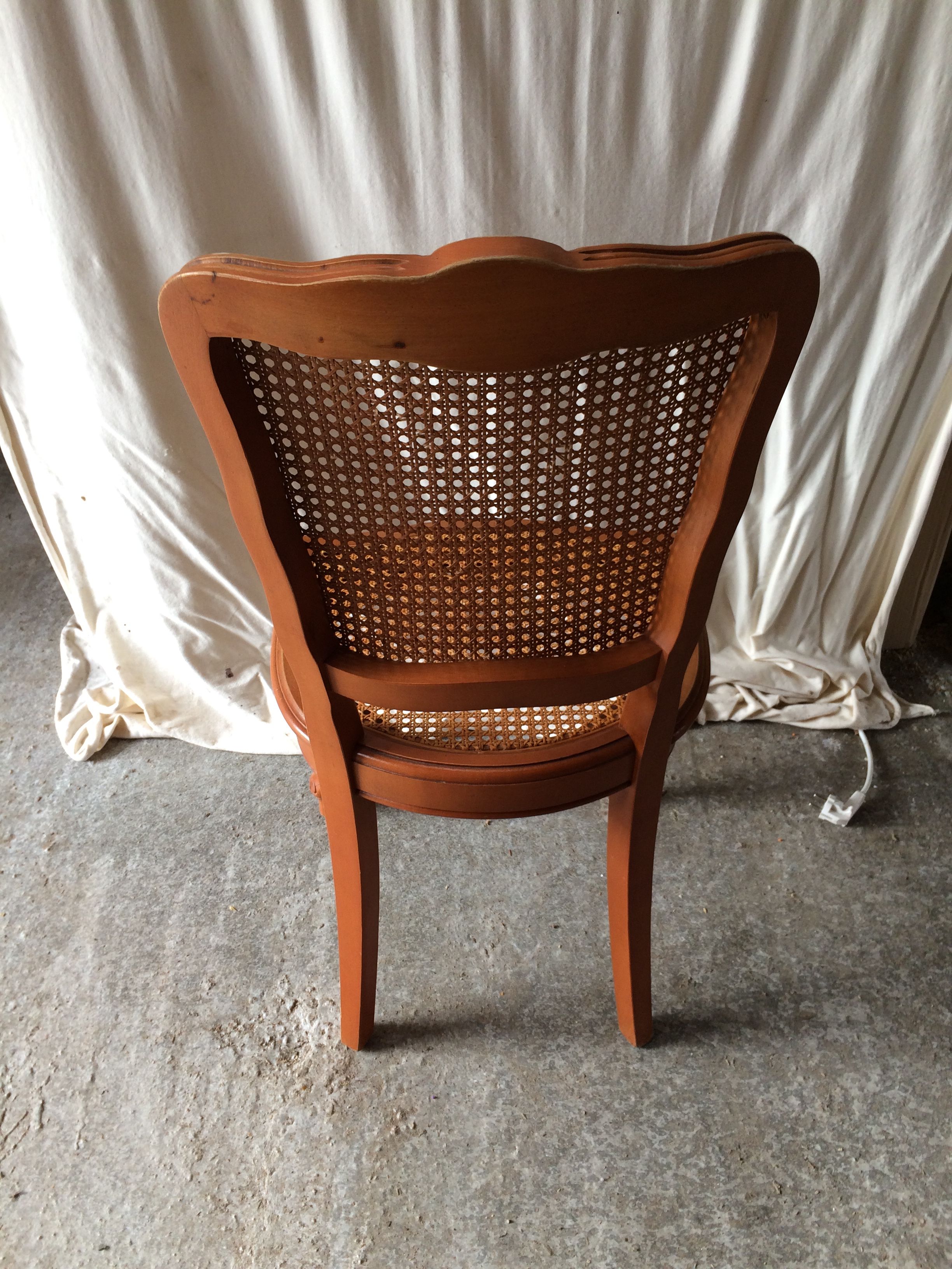 Series of 8 Chairs Style LOUIS XV Wood - Assise - Vintage Cannés File