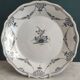 Assiette ancienne française, Nevers, XVIIIe siècle