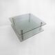 Table basse en lucite et verre, style moderniste, années 1970