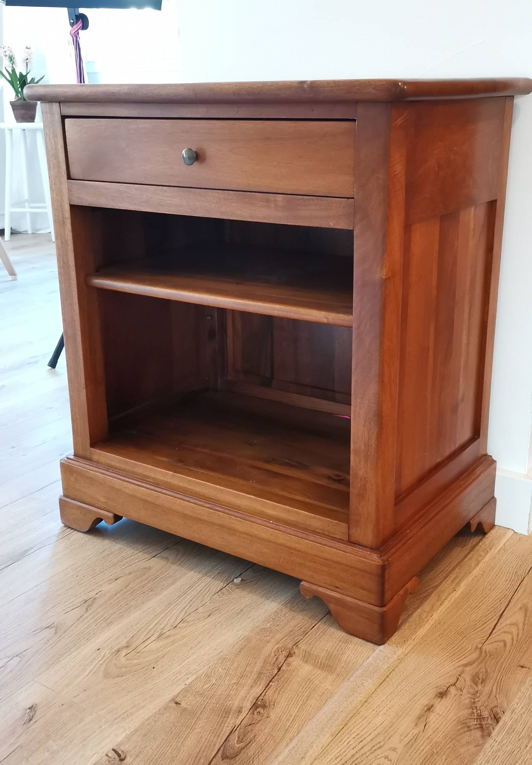 Solid walnut TV cabinet