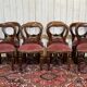 Suite de 8 chaises anglaises en acajou de style Victorien