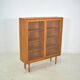 Showcase by Poul Hundevad 1960s skandinavian Teak Danish Highboard