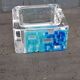 Crystal and glass paste ashtray Daum design from the 80s