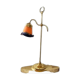Italian Brass and Glass Table Lamp, Vintage Lighting, Mid Century Modern Decor,
