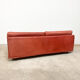 Vintage Red leather sofa by Kenneth Bergenblad model Fredrik for DUX