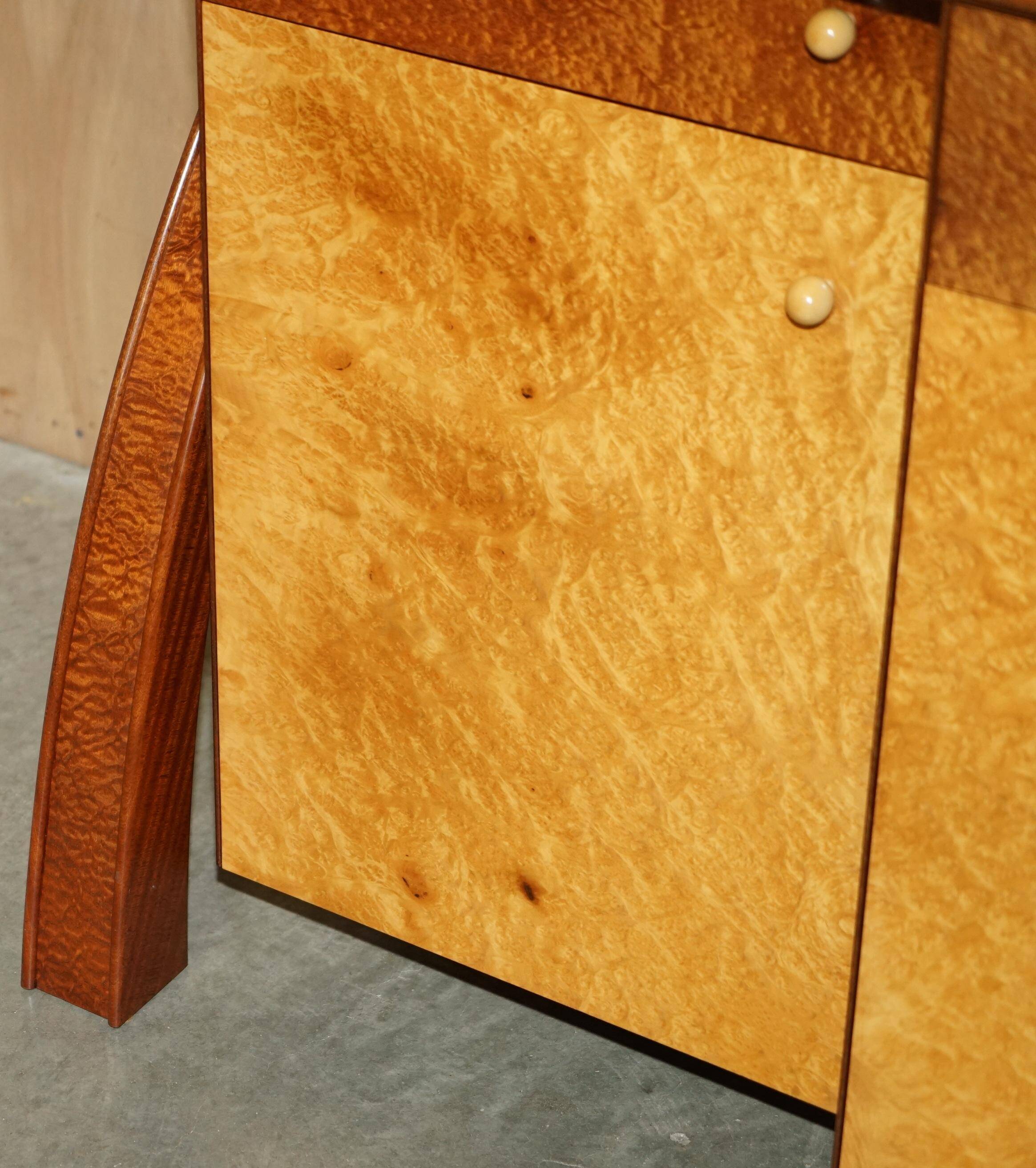 Very Art Deco in burl maple and thuja wood by Andrew Vara.