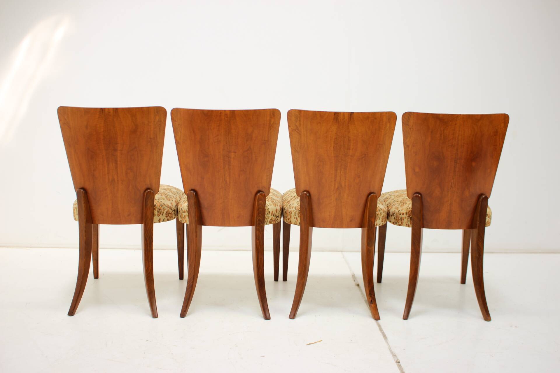 1950s Jindrich Halabala Dining Chairs H-214 for UP Závody, Set of 4