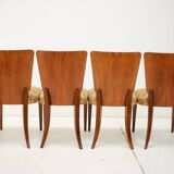 1950s Jindrich Halabala Dining Chairs H-214 for UP Závody, Set of 4