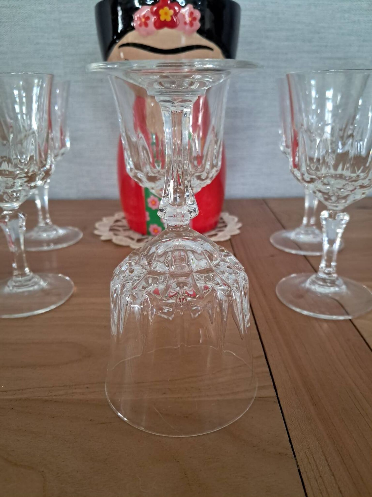 6 verres à vin blanc en cristal d arques Modèle Germain