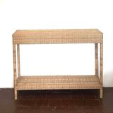 Wicker console