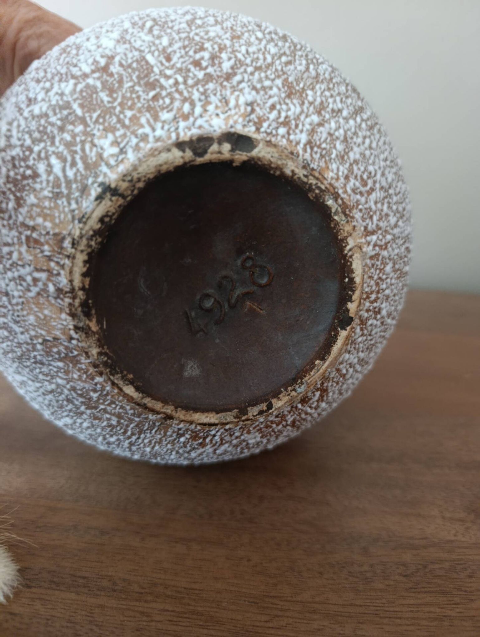 Brutalist fat lava round vase | West Germany 60s/70s