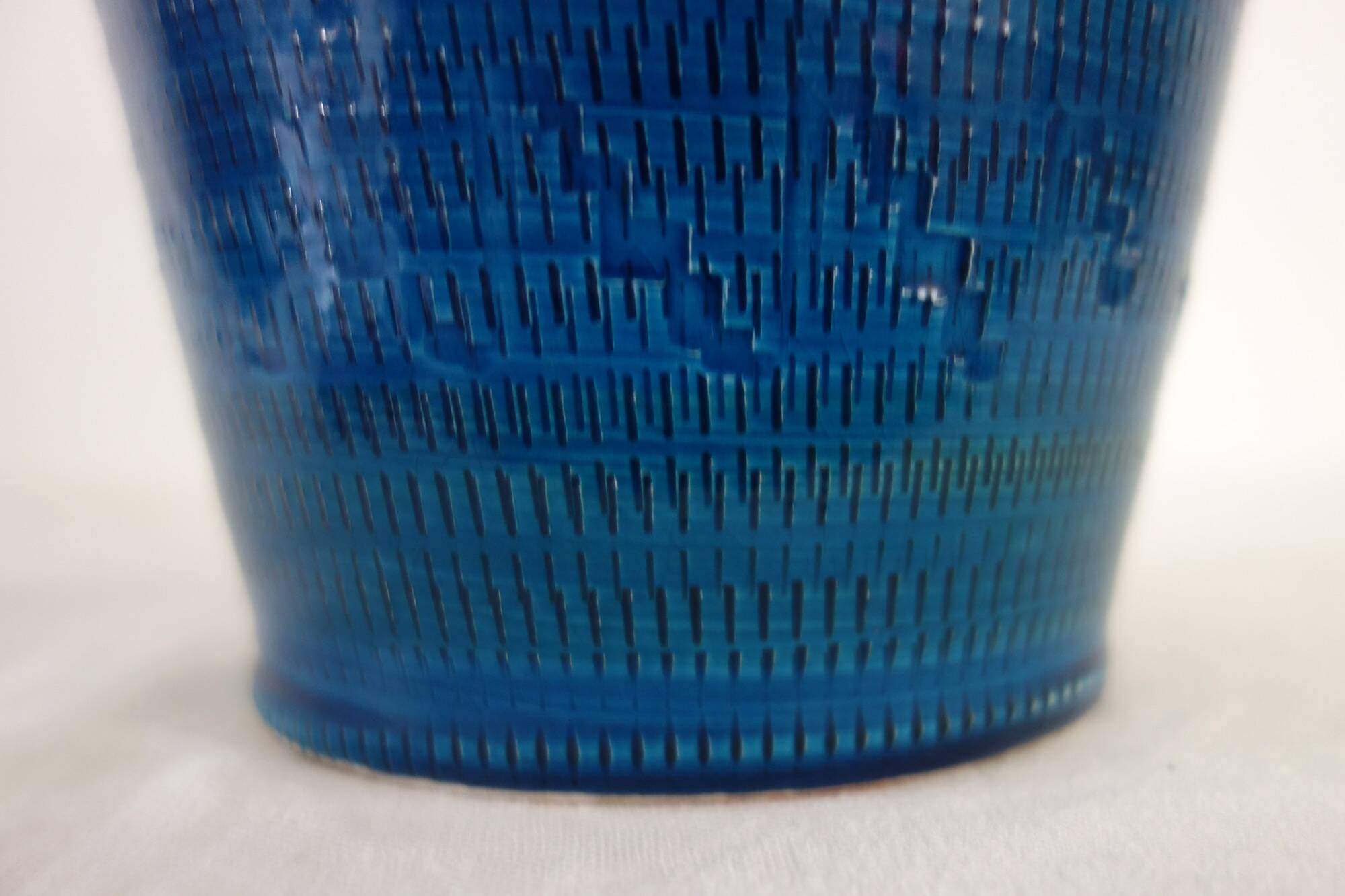 Vase couvert céramique style Bitossi, Italie années 70