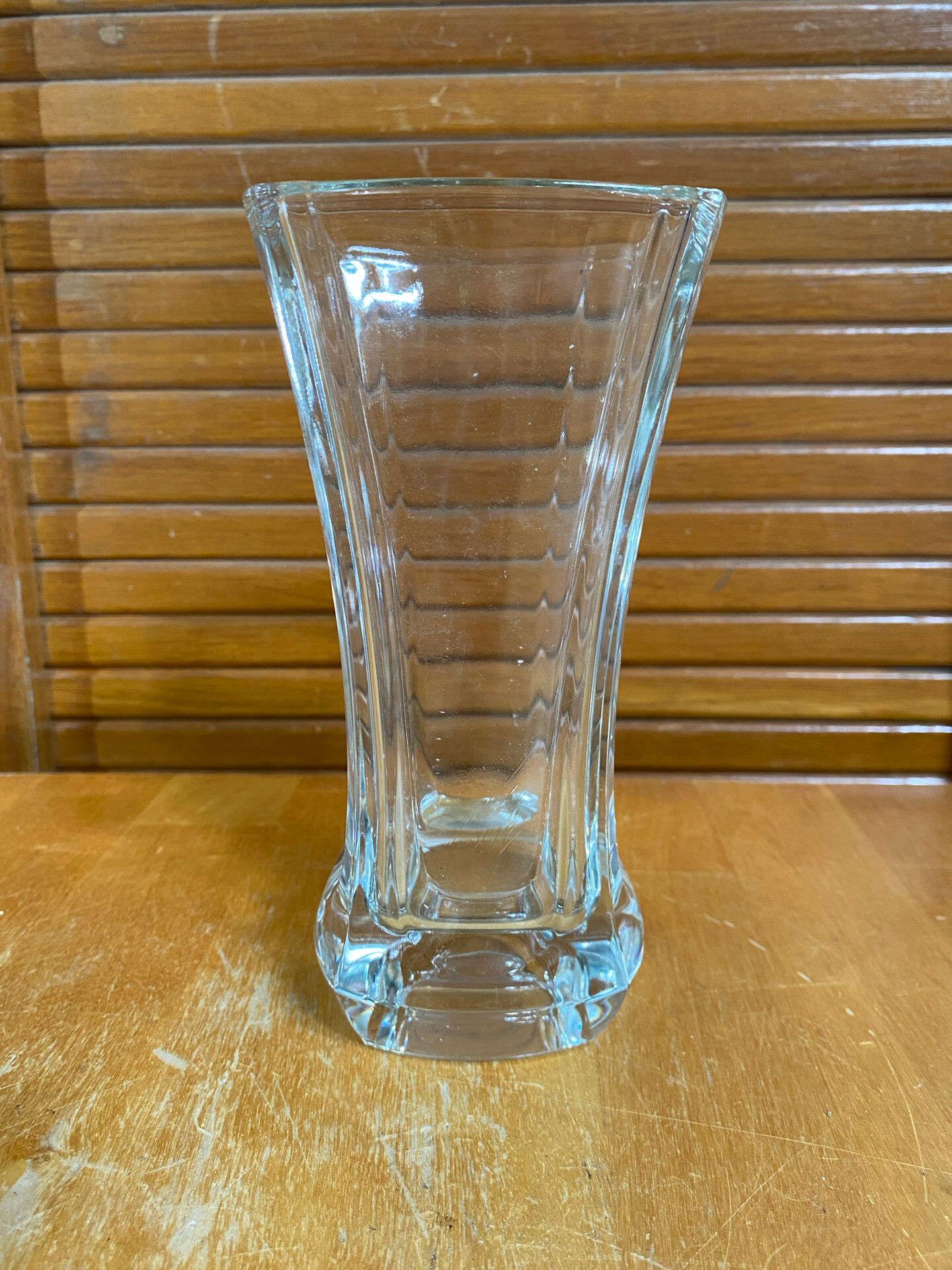 Vintage luminarc academy model glass moulded vase made in france