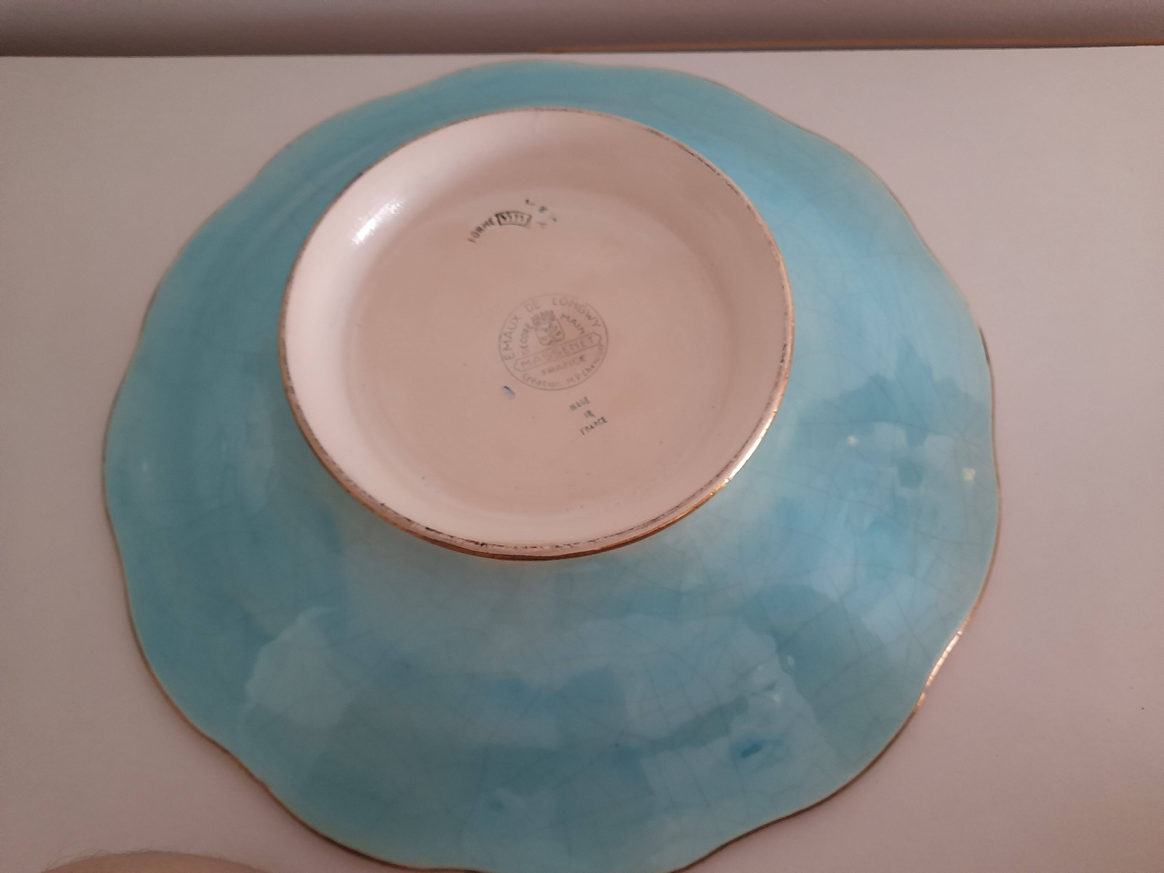 Magnificent Longwy fruit bowl