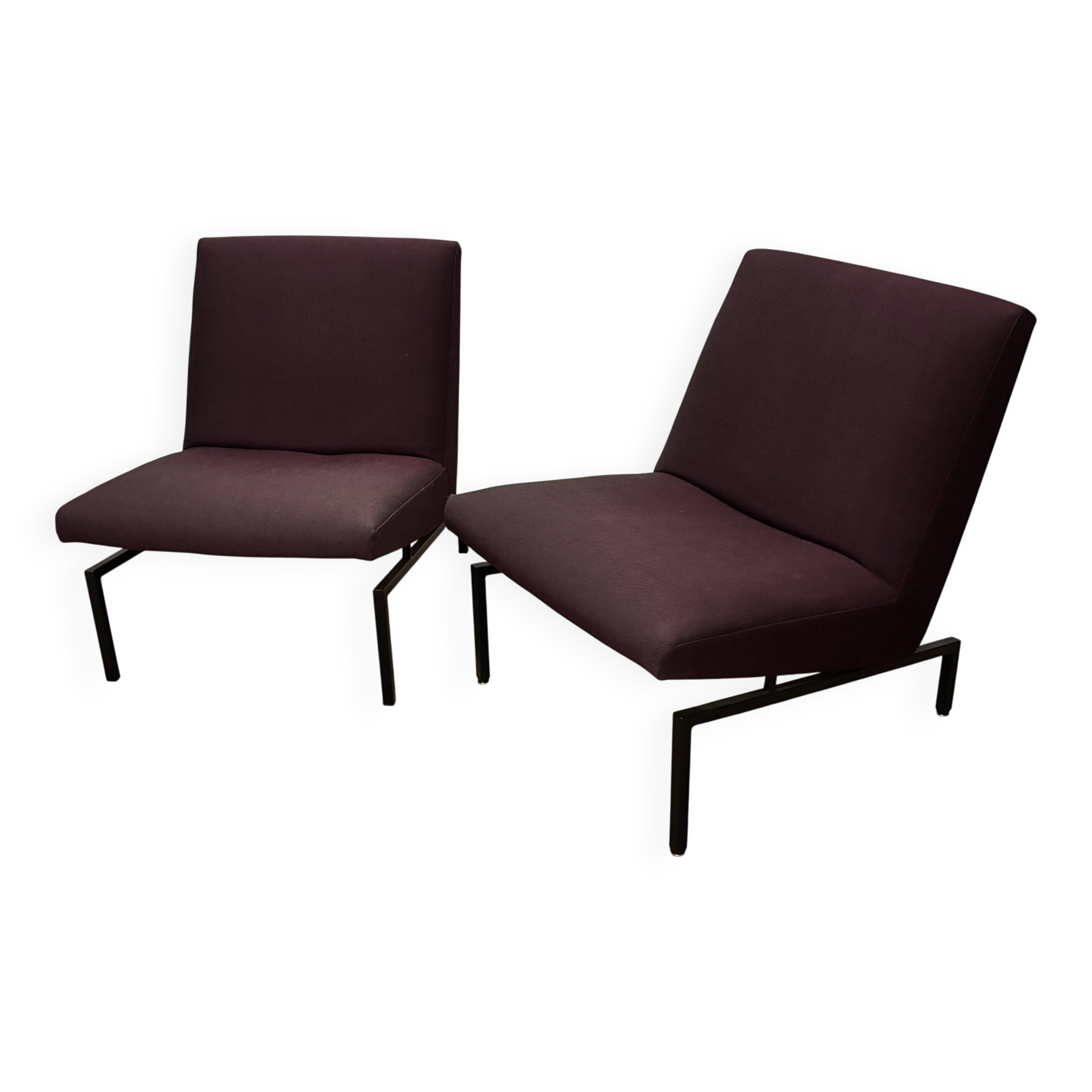 Pair of armchairs by Joseph-André Motte for Steiner