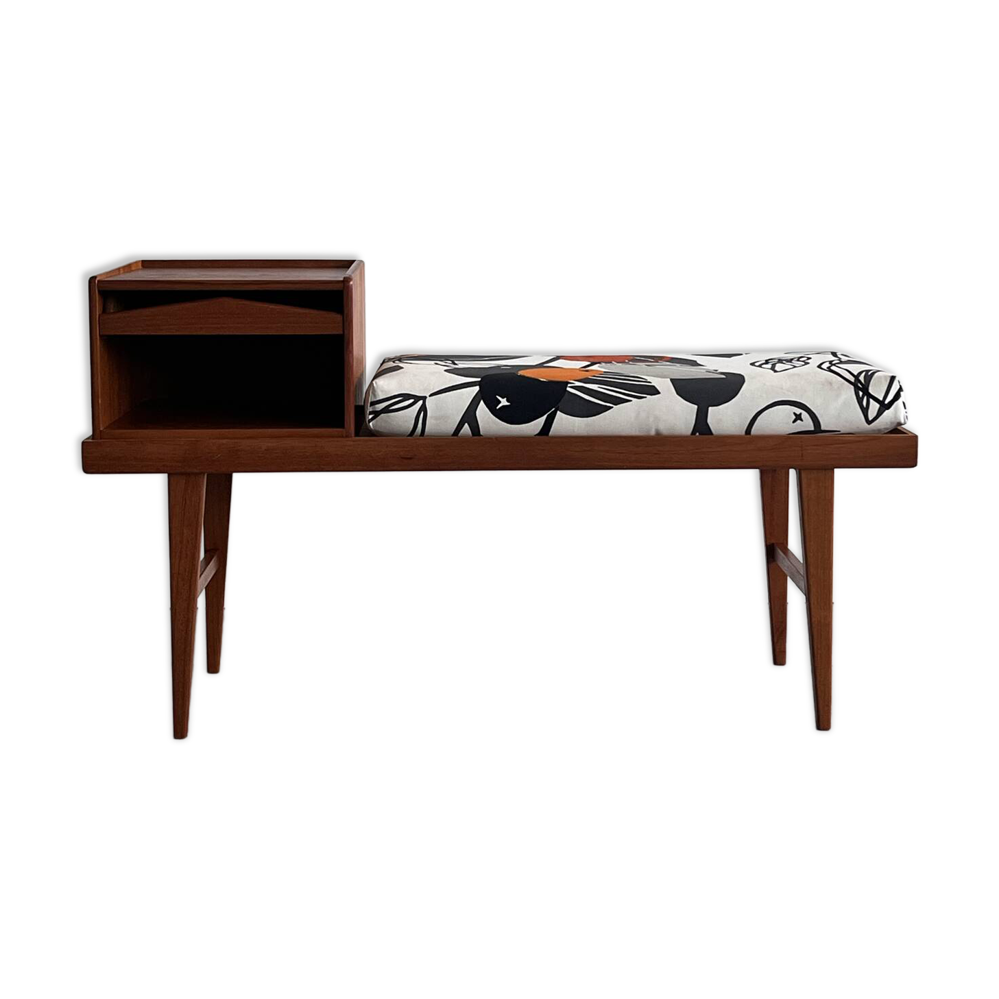 Scandinavian Mid Century Gossip Bench