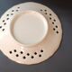 Vintage painted ceramic wall plate with cut-out design by Claude Smadja.
