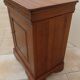 Large jam jar in solid cherry wood with its secret drawer and one door