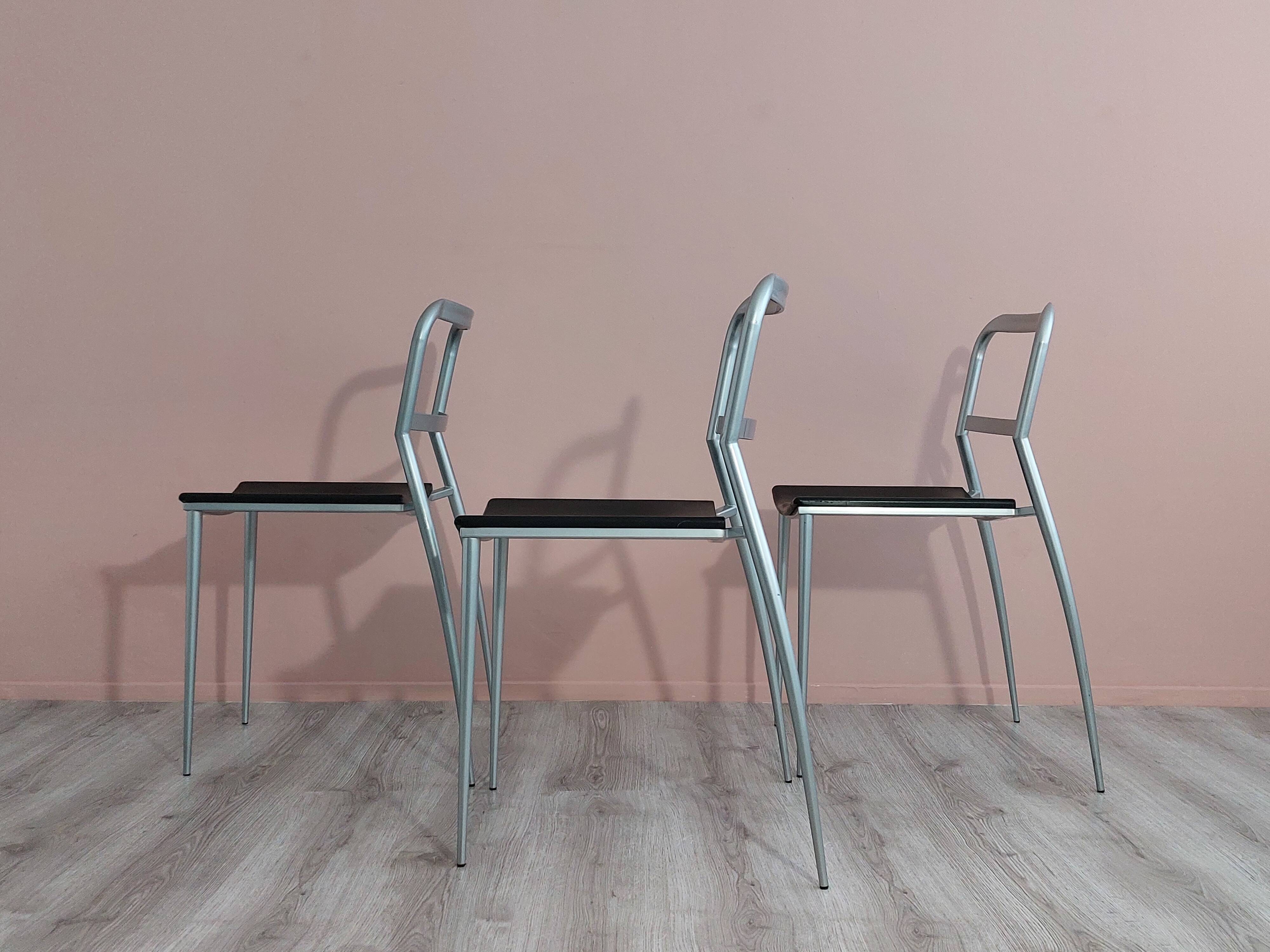 Postmodern Dining Chairs by Maurizio Peregalli for Zeus Collezione 1980's.