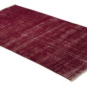 ONE-OF-A-KIND TURKISH HANDWOVEN VINTAGE RUG - RUSTIC VINTAGE CHARM 213X 110