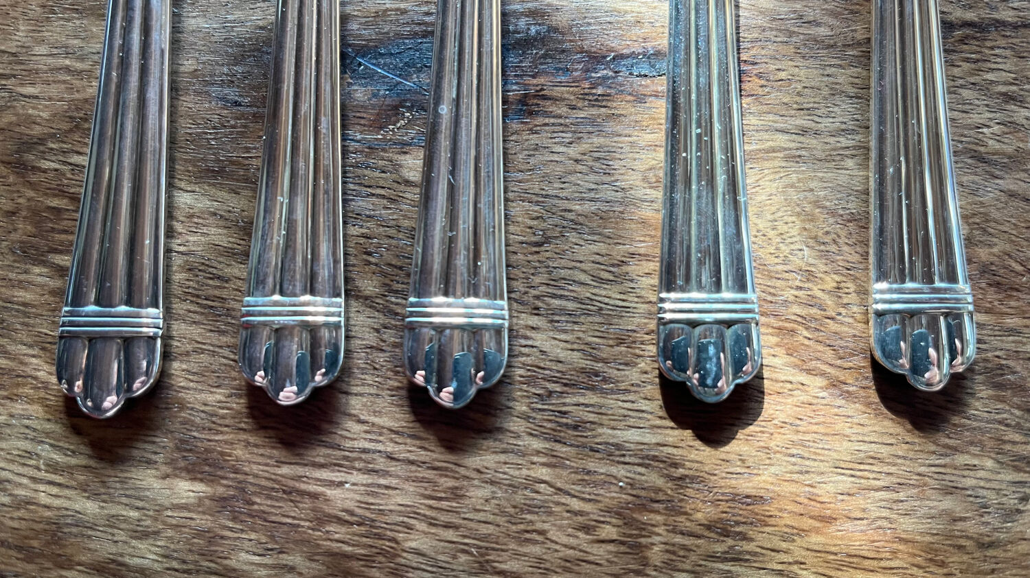 Set of 3 Christofle fish forks and 3 knives