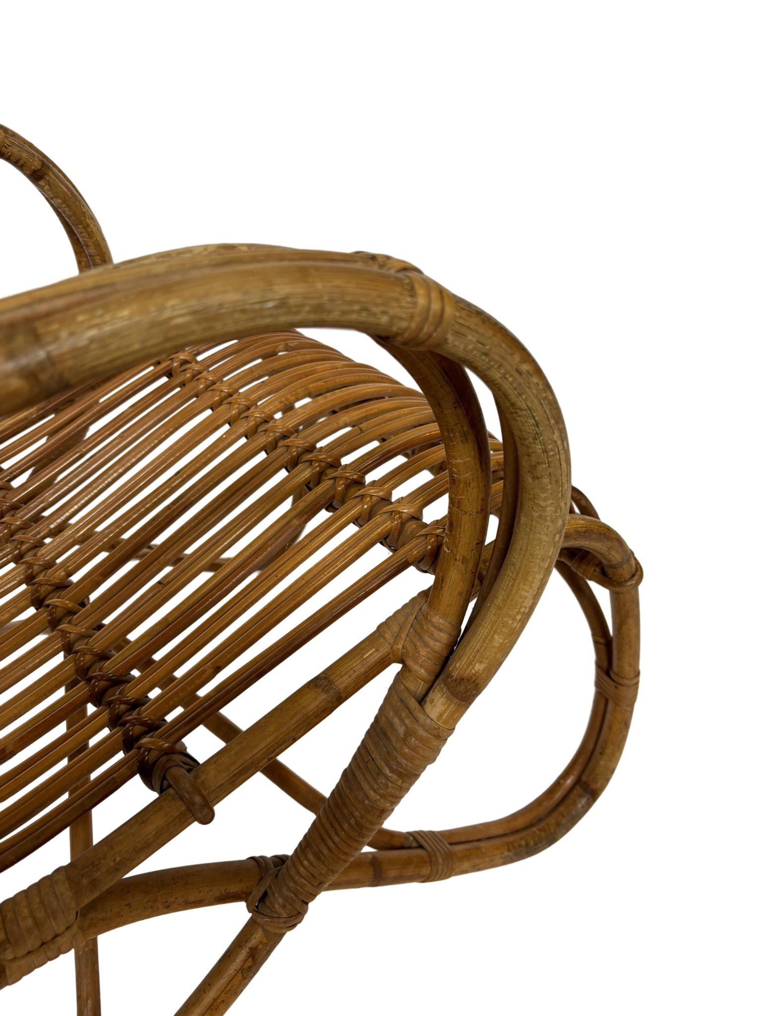 Set of two Belse 8 model Rattan chairs by Dirk van Sliedregt Rohe Noordwolde 1960