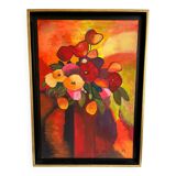 Painting on canvas signed