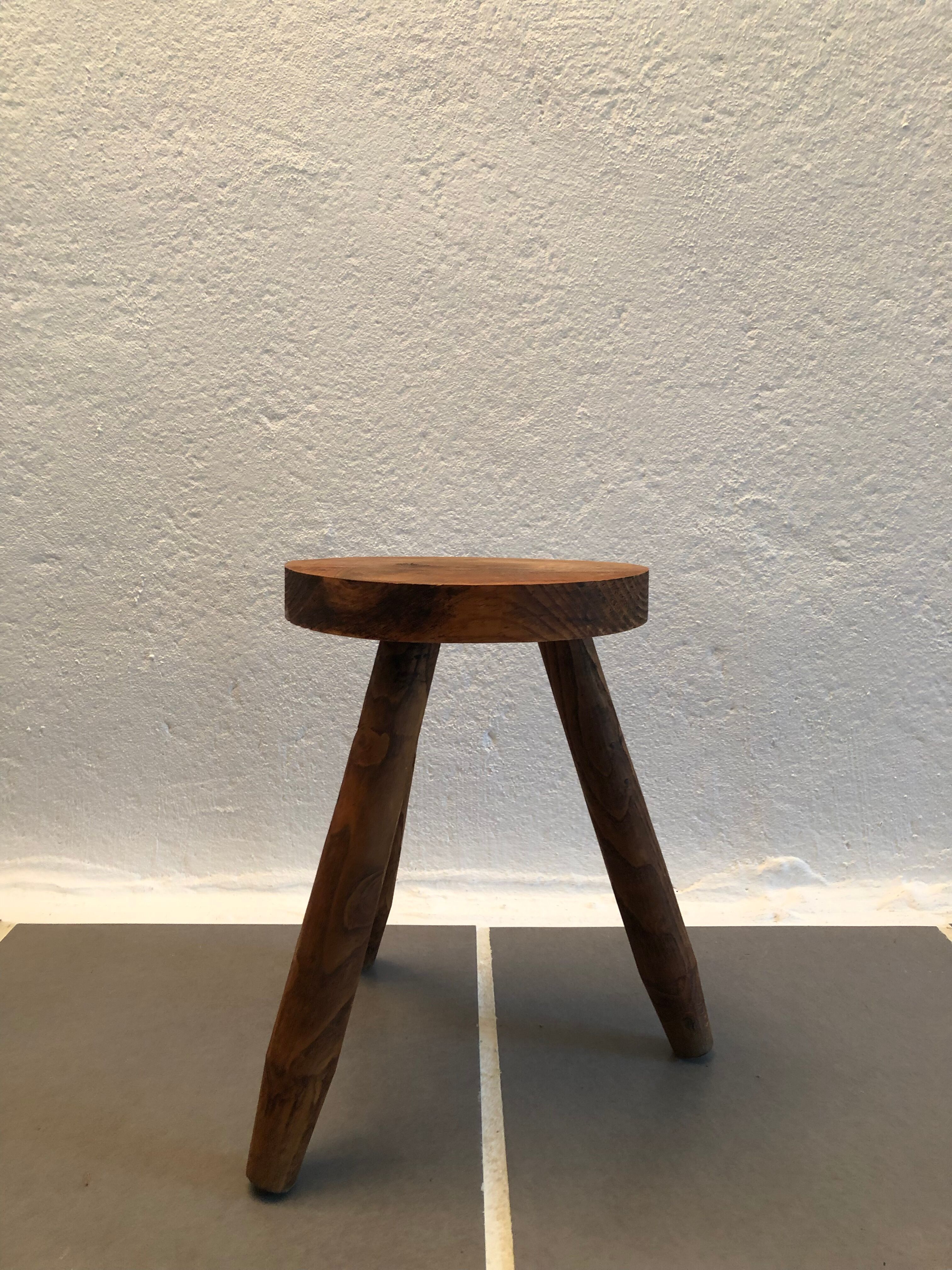 Vintage tripod farm stool