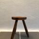Tabouret de ferme tripode vintage