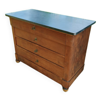Commode ancienne style louis xvi plateau marbre