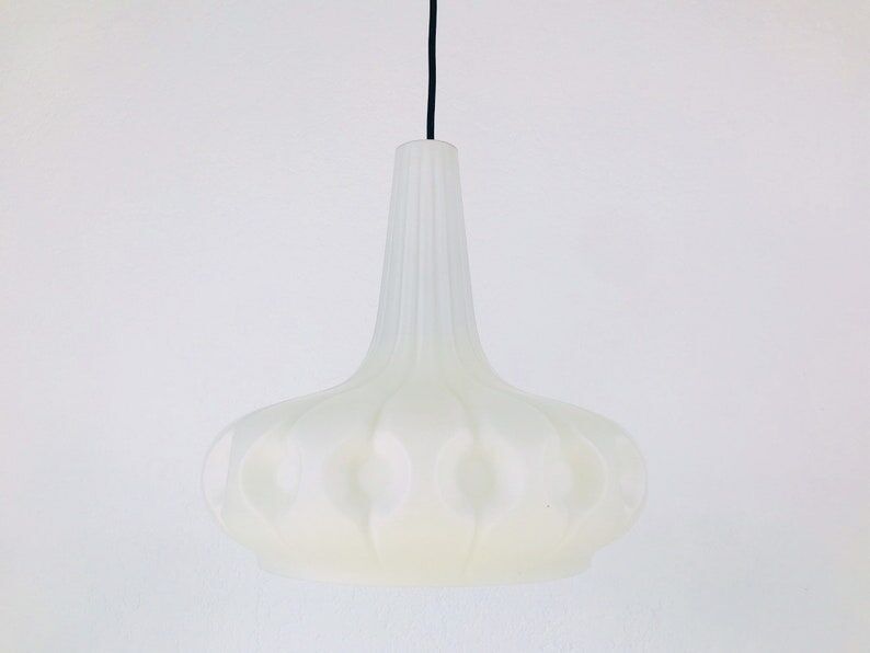 Glass pendant lamp Peill and Putzler , Germany, 1970s