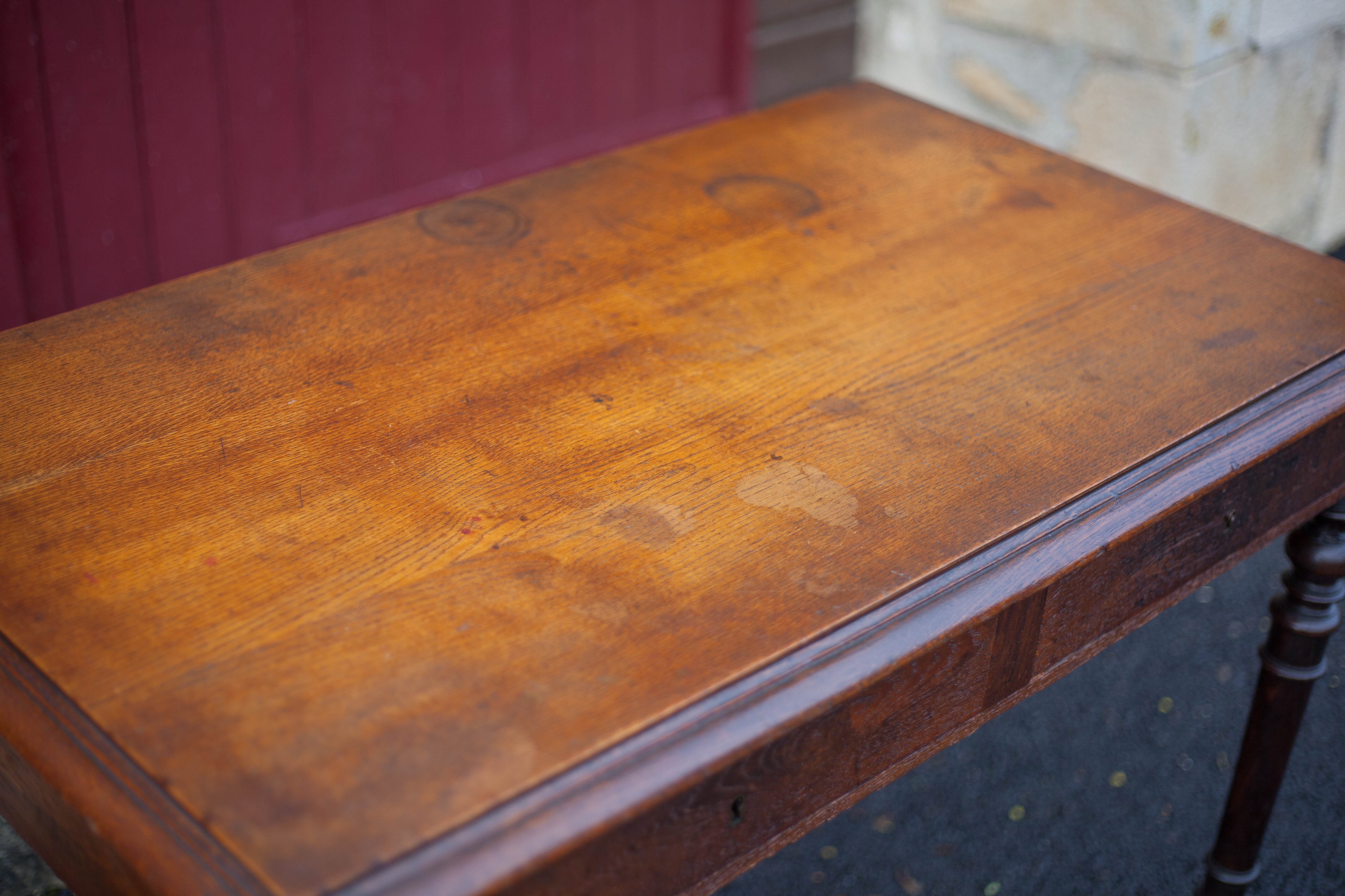 Table or desk Louis Philippe with two drawers