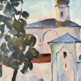 A. Isachjow, Night of Novgorod, 1974, Oil on Canvas