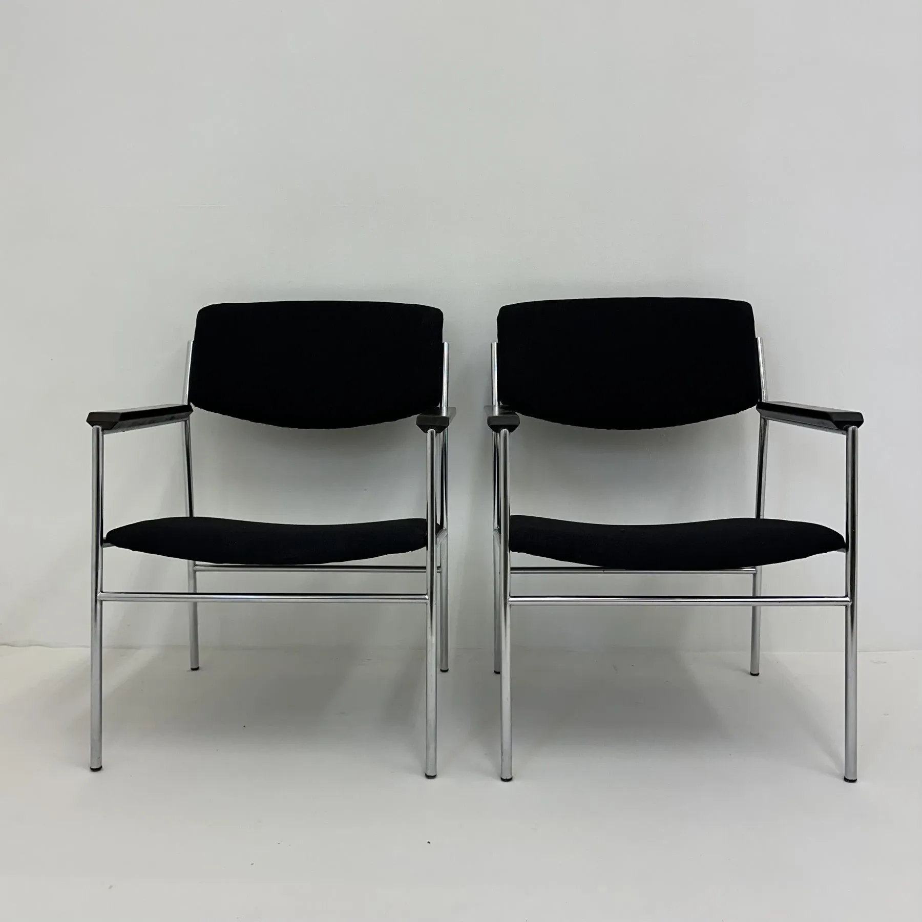 Gijs van der Sluis minimalist lounge chair, 1970s