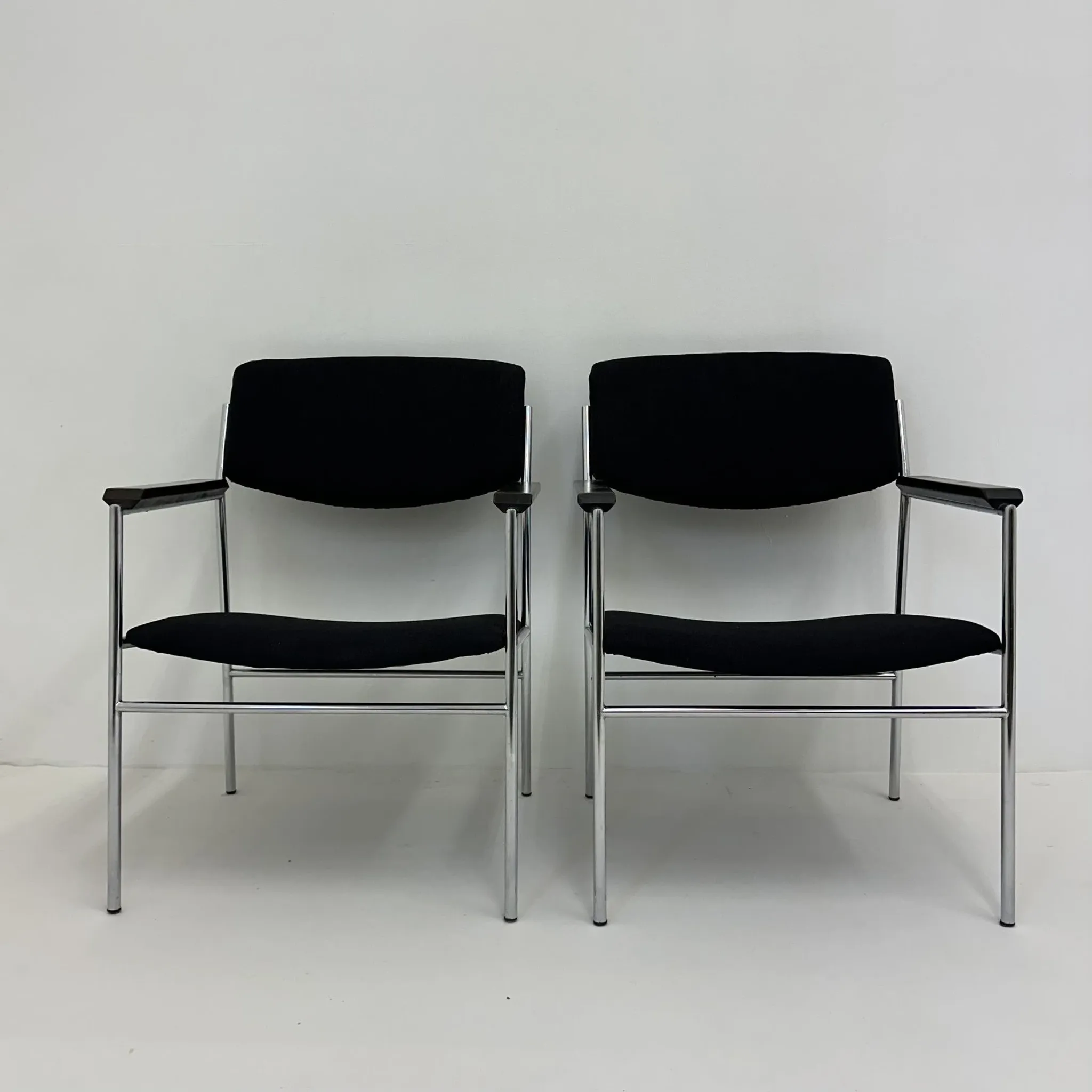 Gijs van der Sluis minimalist lounge chair, 1970s