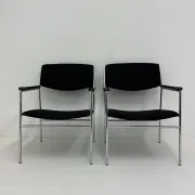 Gijs van der Sluis minimalist lounge chair, 1970s