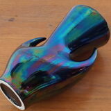 Vase Verceram black 50s/60s