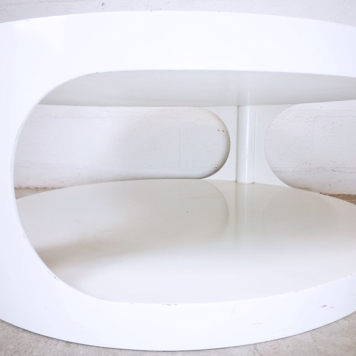 Cylindrical coffee table 60s